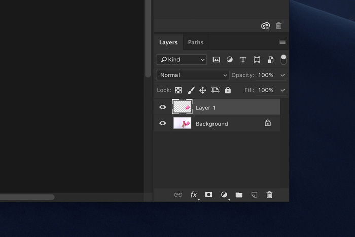 Screenshot of editing in Photoshop