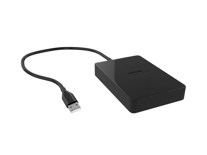 Photo of a portable hard drive