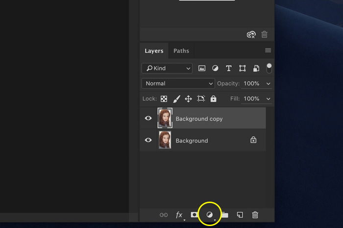 Screenshot of Lightroom layers