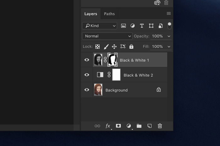 Screenshot of Lightroom layers