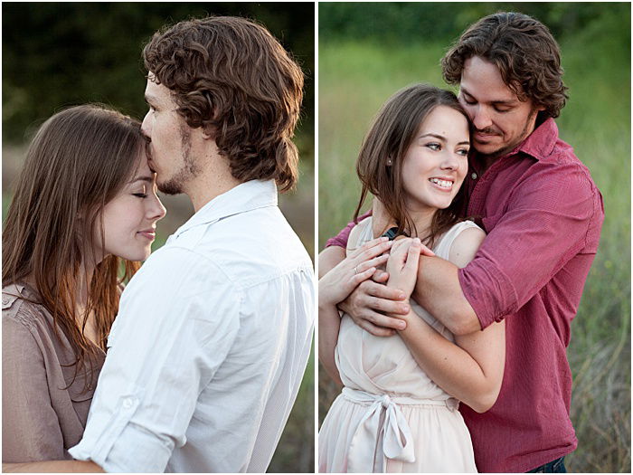 Romantic photos of a young couple 