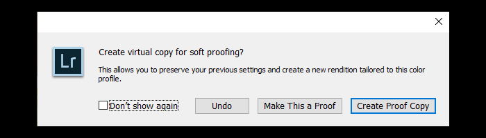 a screenshot showing how to use Lightroom Soft Proofing