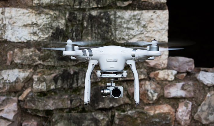 Photo of a flying drone