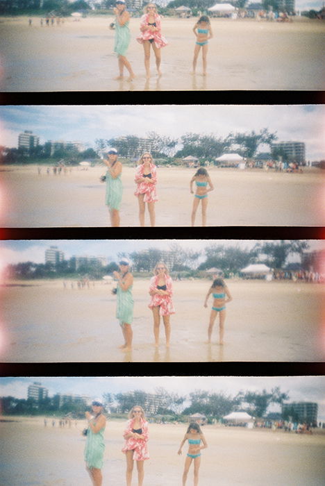 OLd photos of girls on the beach