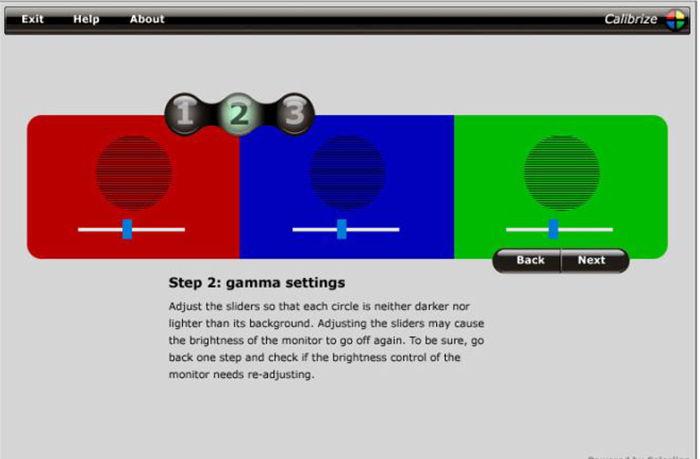 Screenshot of Calibrize calibration tool