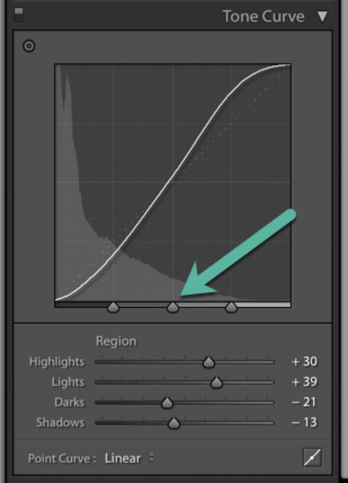 Lightroom tone curve