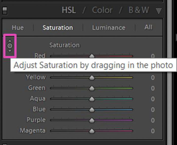 a screenshot of adjusting the white balance of a photo in Lightroom