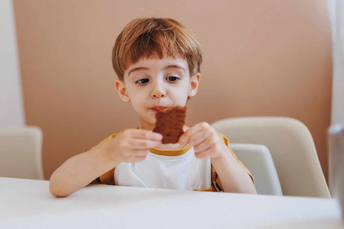 Toddler eating