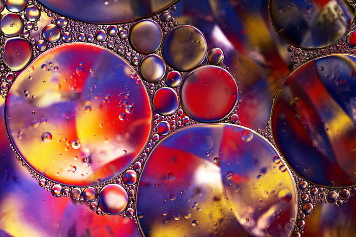 colorful oil and water photo