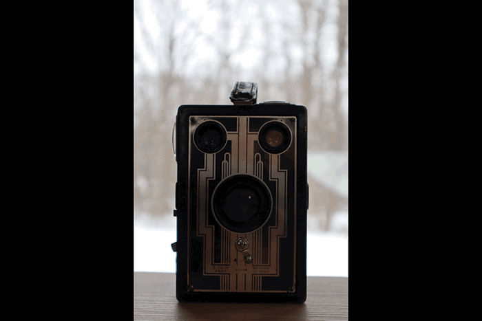 An old medium format camera taken with Auto Lighting Optimizer off