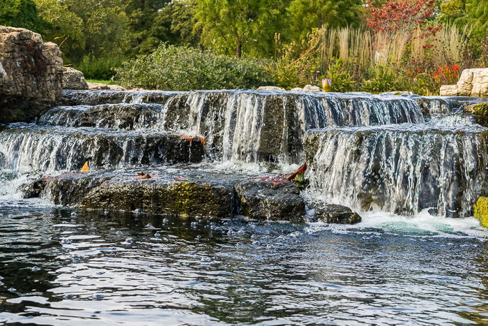 Long exposure waterfall with slight blur.