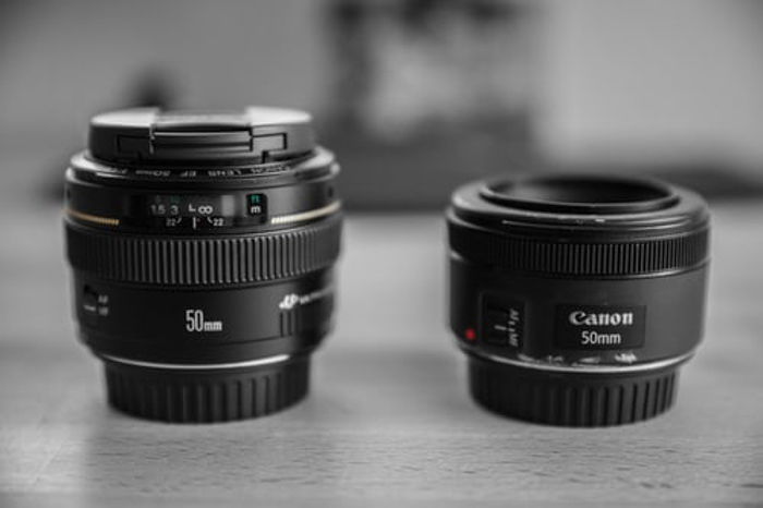 Two 50mm prime lenses