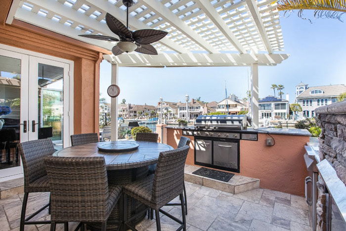 photo of a bright terrace with a panoramic view