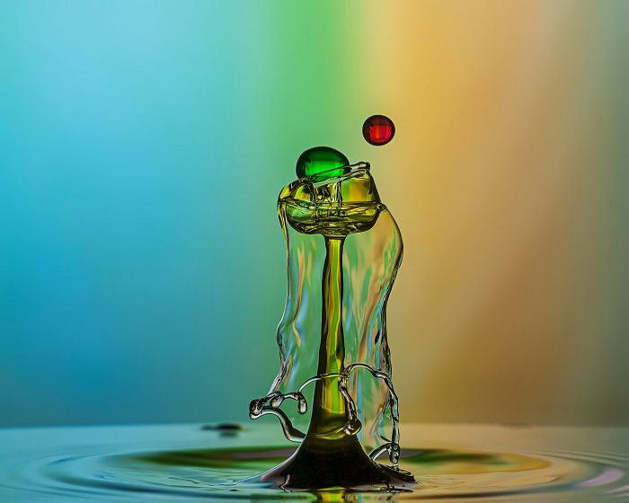 water drop photography