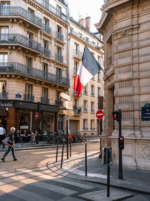 A street photography scene in France