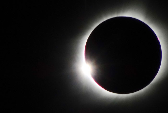 photo of the total eclipse