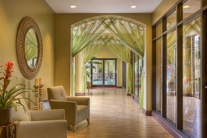 An interior photography image of a hallway