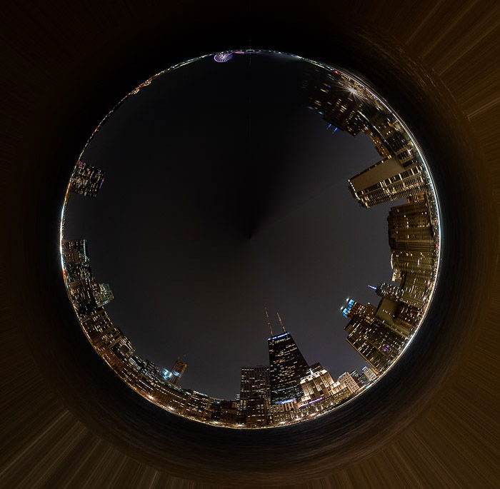 A tiny planet photo