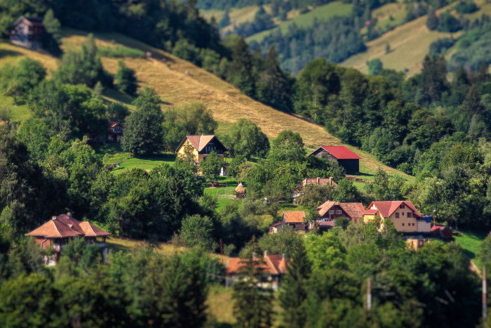 Transylvanian toy village.