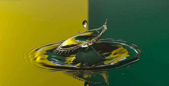 water drop photography