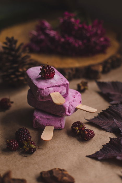 A stack of of fruity ice cream cone and ingredients