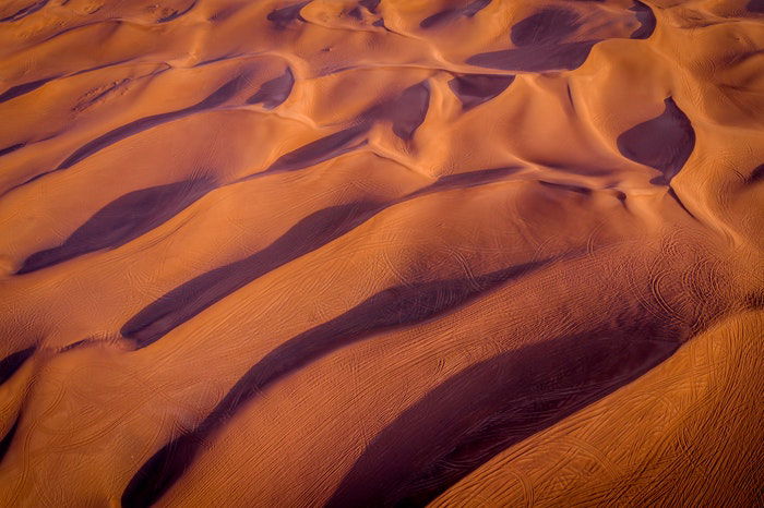 Desert photography from above 