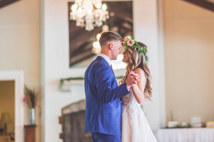 Bride and Groom dancing at their wedding