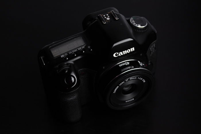 Canon camera with EF 40mm f/2.8 STM Lens 