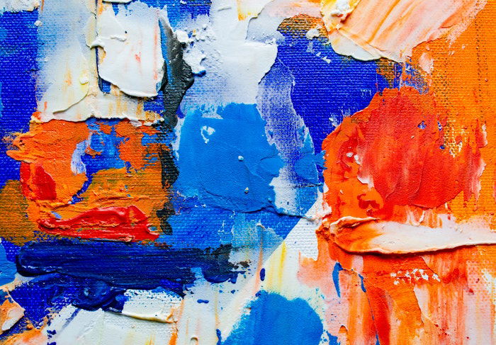 Detail of an abstract painting