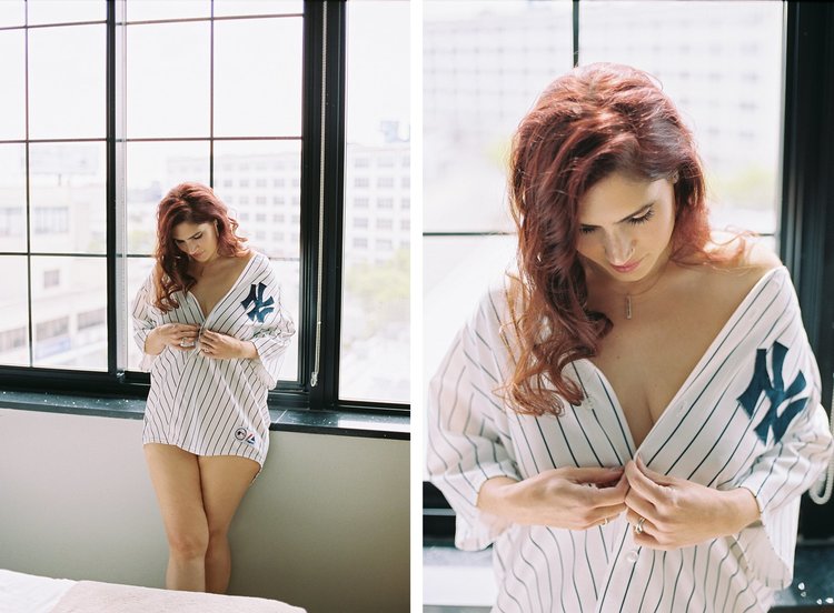 Boudoir photography diptych