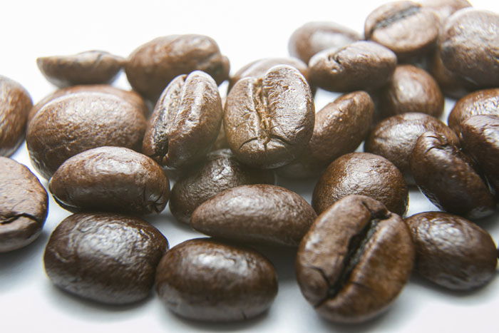 A close up photo of coffee beans