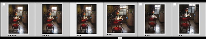 Lightroom screenshot filmstrip