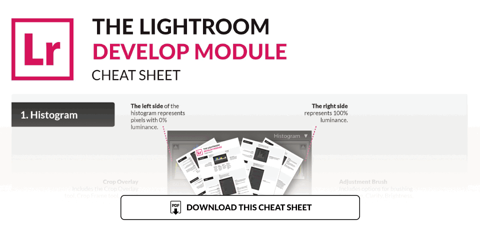 Illustration for Lightroom Develop module cheat sheet