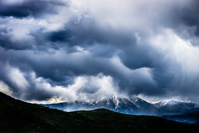 Storms over mountain taken with Sony a7 II camera