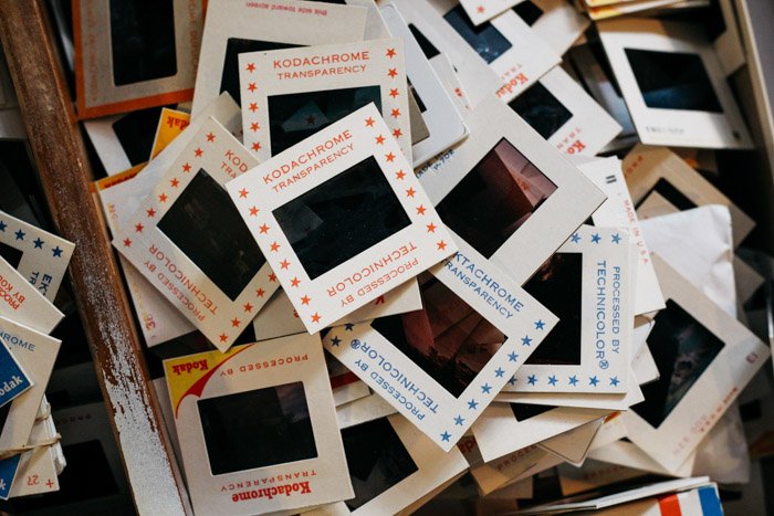 pile of kodachrome cards