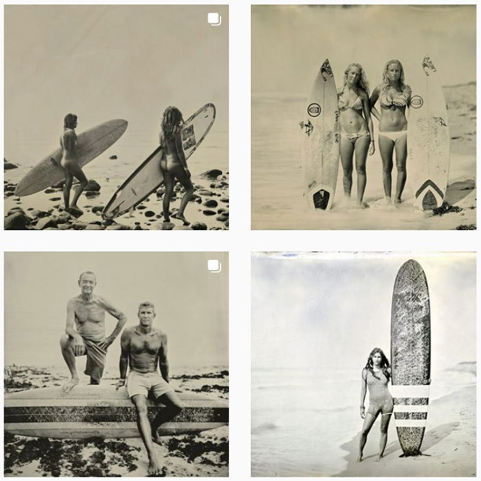 sample of Joni Sternbach's instagram portfolio of wetplate photography