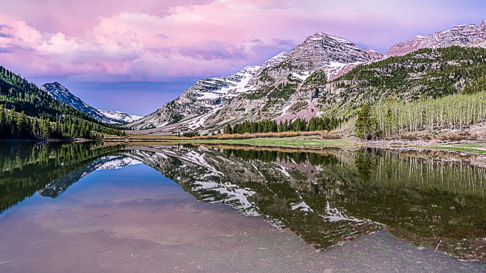 mountain scene panorama aspect ratio