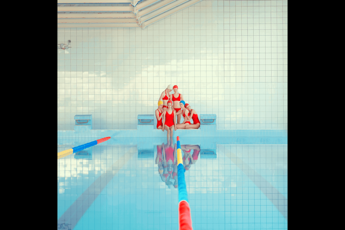 Synchronized swimmers taken by one of the best sports photographers Maria Svarbova