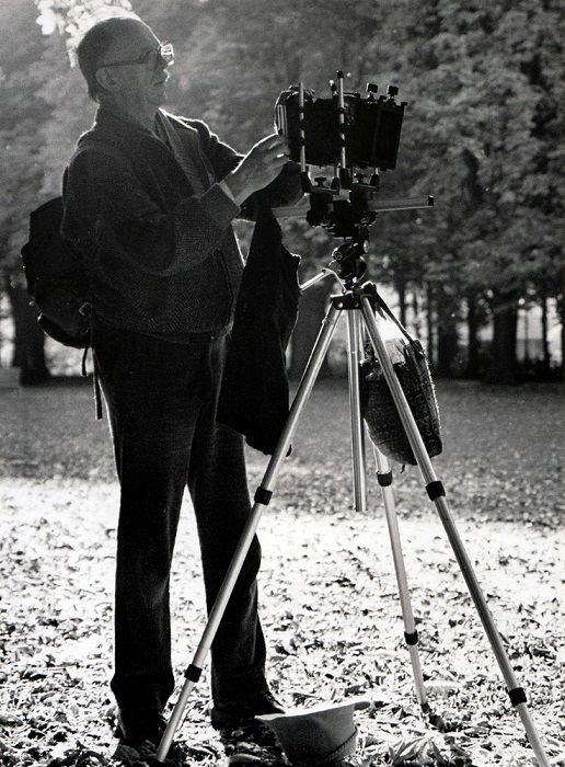 photographer using a wet plate camera