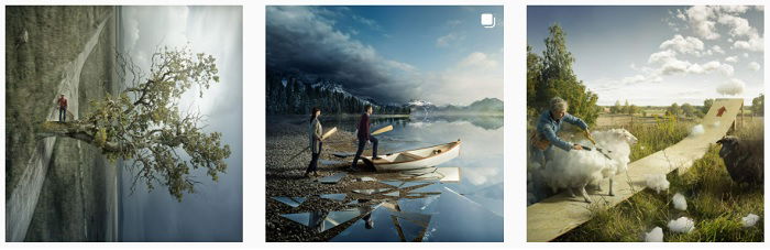 Erik Johansson Instagram Collection of fantasy photographs