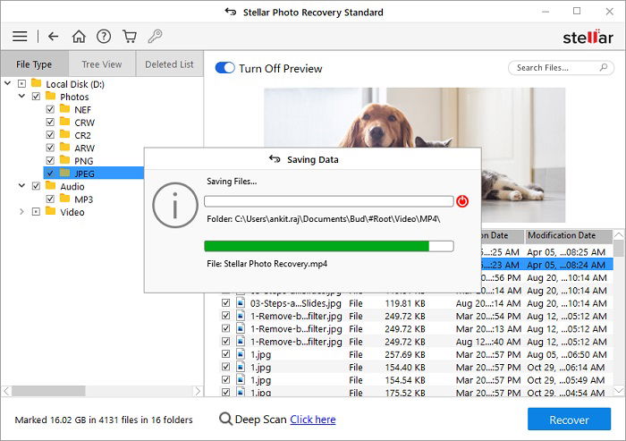 A file recovery application.