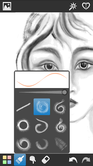 Screenshot of InspirARTion drawing app for android