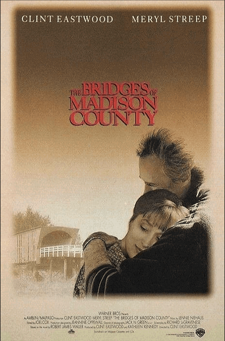 The Bridges Of Madison County cover as example of one of the best photography movies