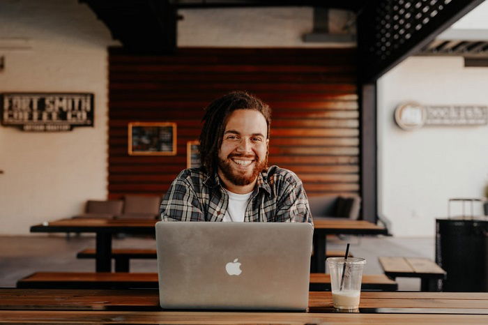 timelapse in photoshop: a picture of a happy photographer after successfully making a time lapse video in photoshop