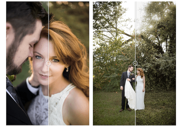 Screenshot of Trey Wallace website with Atlas wedding presets for Lightroom