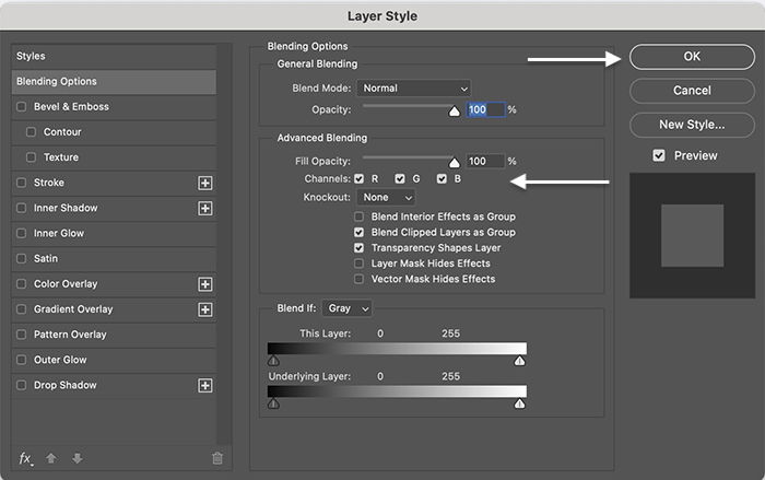 Photoshop screenshot of Layer Style dialog box