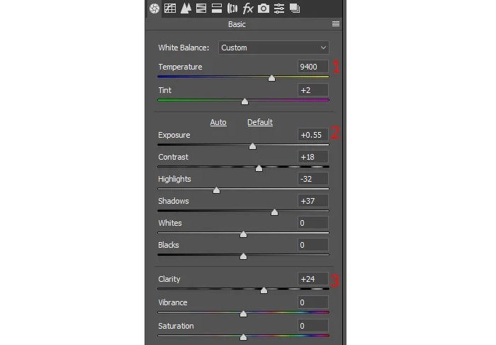 How to edit landscape photos lightroom sliders