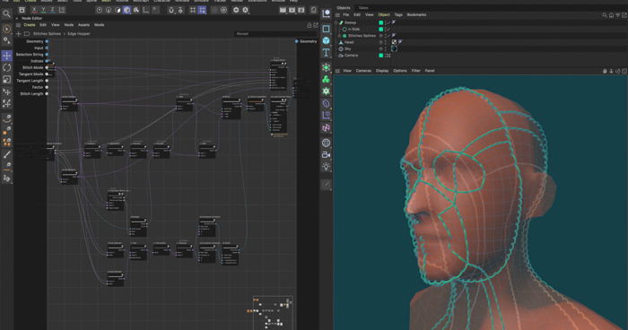 Cinema 4D interface