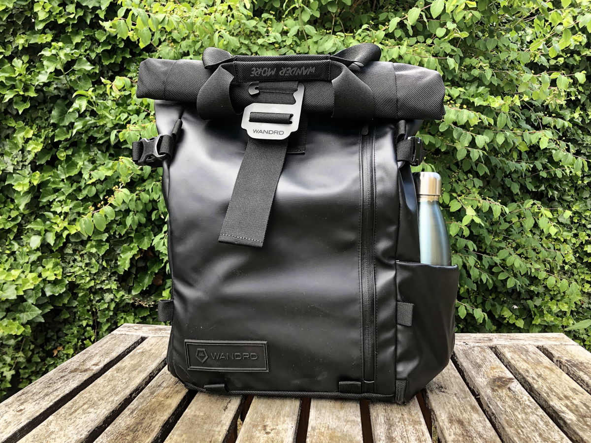 Wandrd Prvke camera backpack with bottle in the pocket