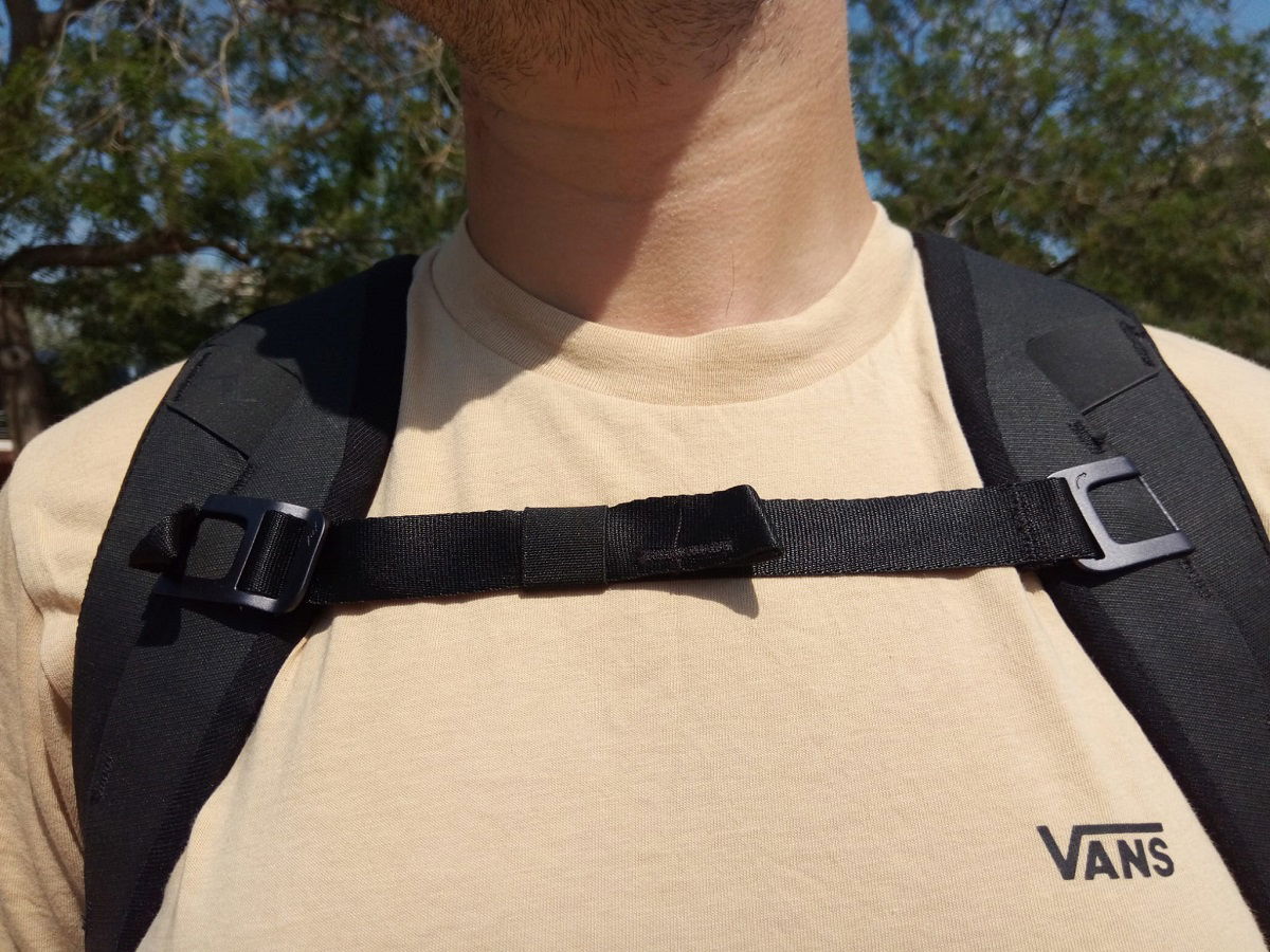 Chest strap close-up